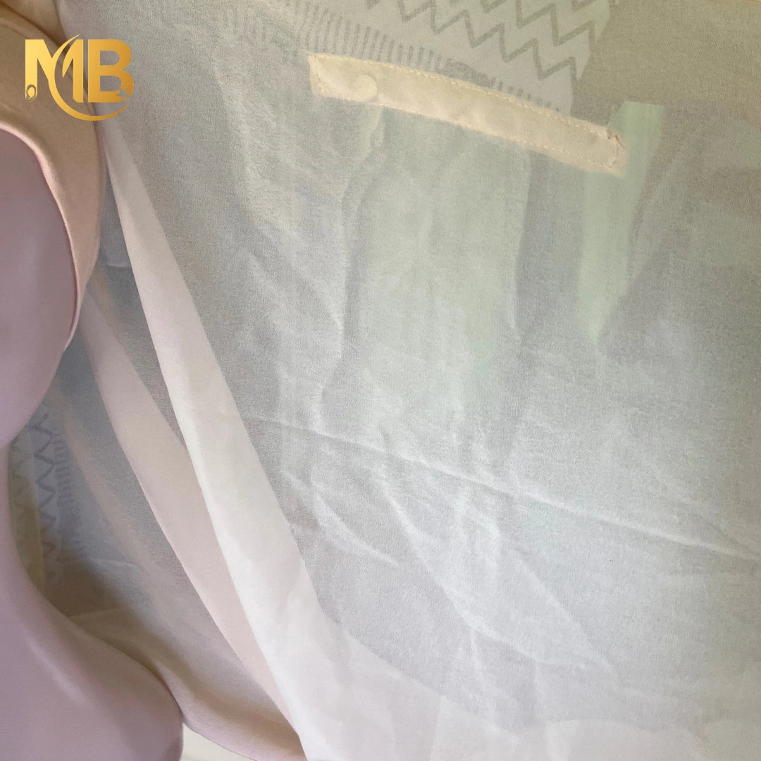 Hijab aimanté beige
