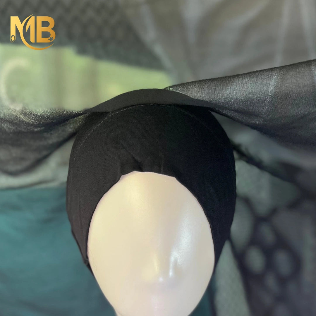 Hijab aimanté noir