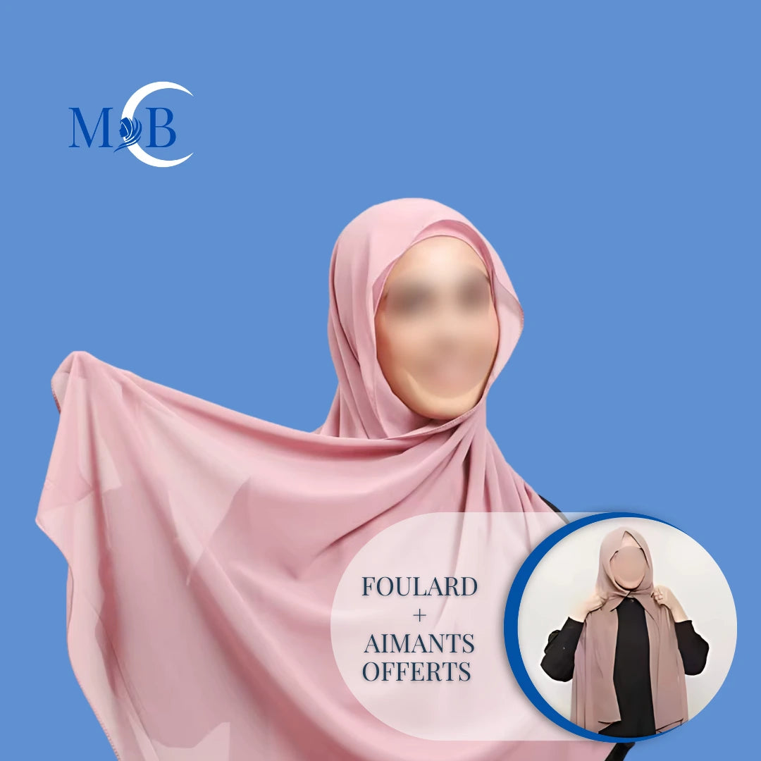 Hijab instantané rose