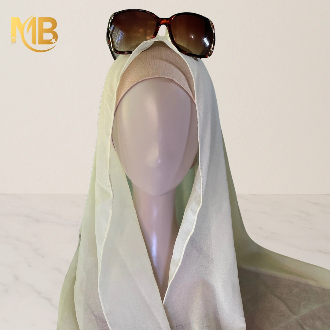 Hijab 2 pièces beige