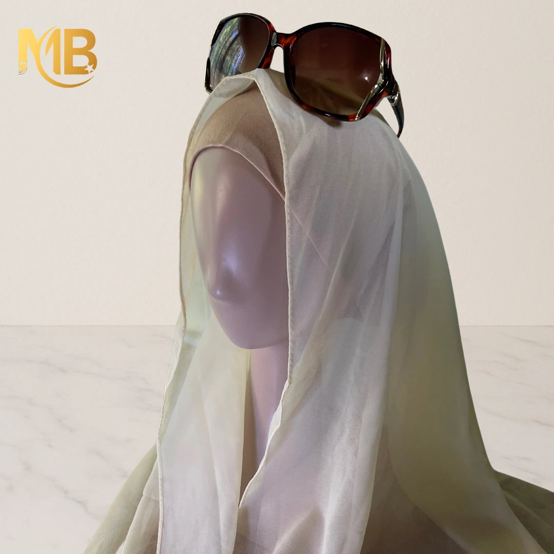 Hijab 2 pièces beige