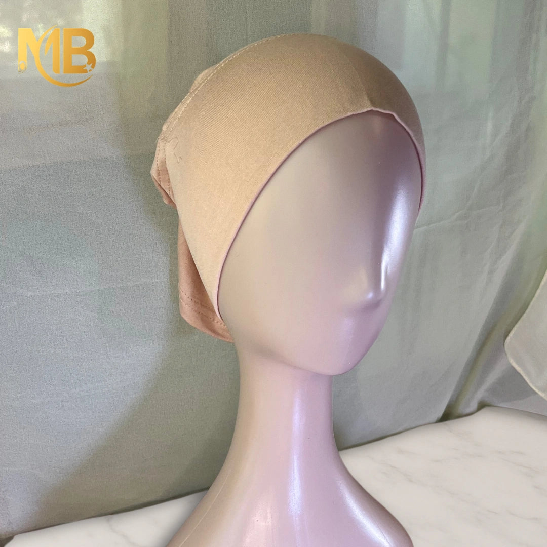 Hijab 2 pièces beige