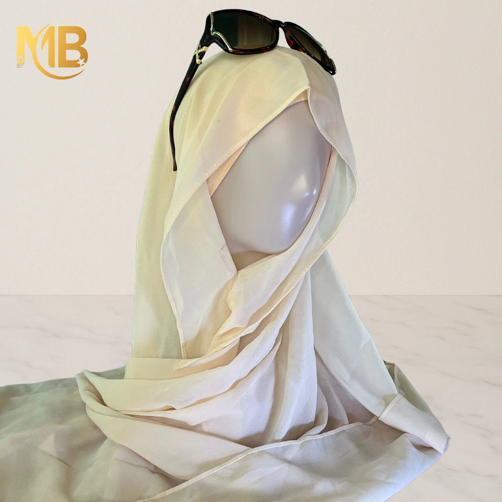 Hijab aimanté  beige